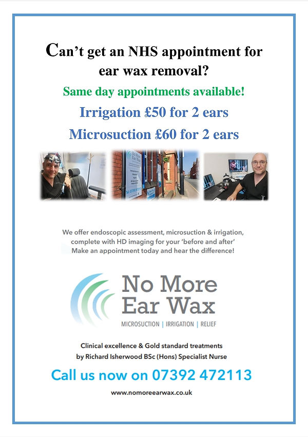 Our latest flyer, hopefully in a GP practice near you!